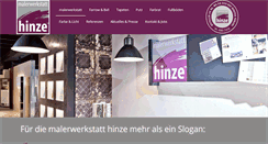 Desktop Screenshot of hinze-maler.de